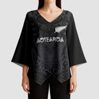 Custom Aotearoa Rugby Kimono Sleeve Blouse The Blacks-Sporty T90 Style - Aussie Hoodie