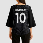Custom Aotearoa Rugby Kimono Sleeve Blouse The Blacks-Sporty T90 Style - Aussie Hoodie