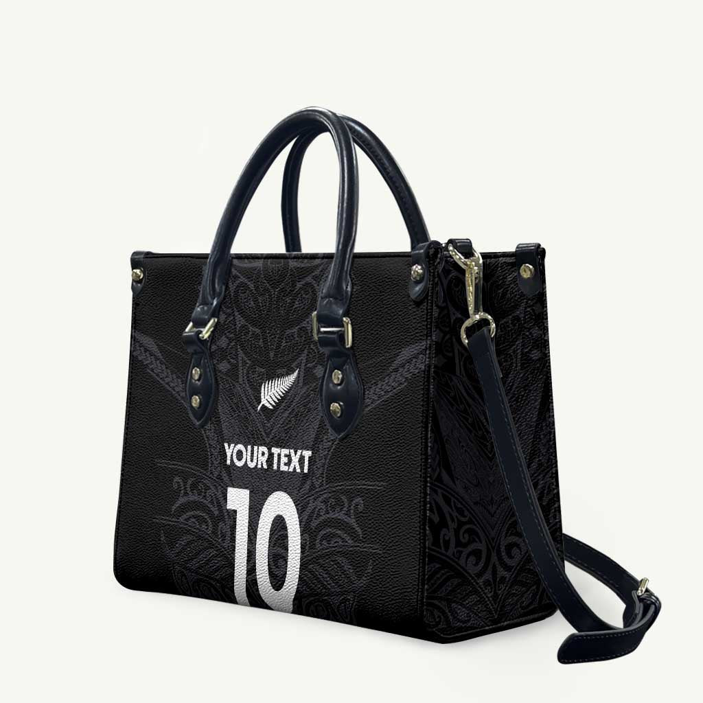 Custom Aotearoa Rugby Leather Bag The Blacks-Sporty T90 Style - Aussie Hoodie