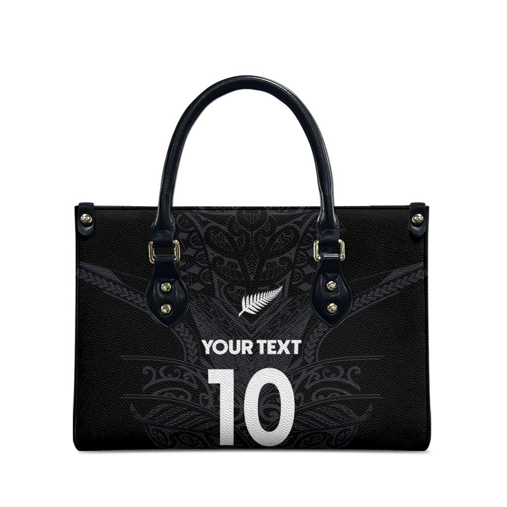 Custom Aotearoa Rugby Leather Bag The Blacks-Sporty T90 Style - Aussie Hoodie