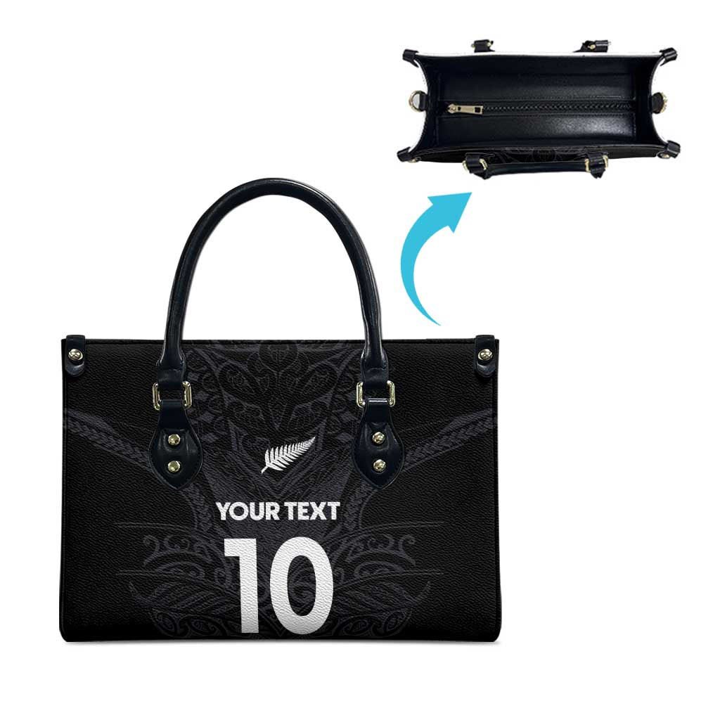 Custom Aotearoa Rugby Leather Bag The Blacks-Sporty T90 Style - Aussie Hoodie