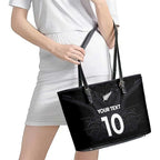 Custom Aotearoa Rugby Leather Tote Bag The Blacks-Sporty T90 Style - Aussie Hoodie