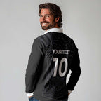 Custom Aotearoa Rugby Long Sleeve Polo Shirt The Blacks-Sporty T90 Style - Aussie Hoodie