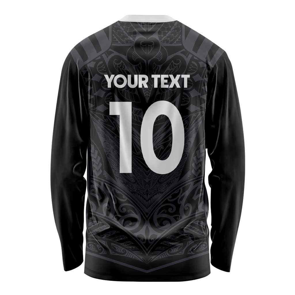 Custom Aotearoa Rugby Long Sleeve Shirt The Blacks-Sporty T90 Style - Aussie Hoodie