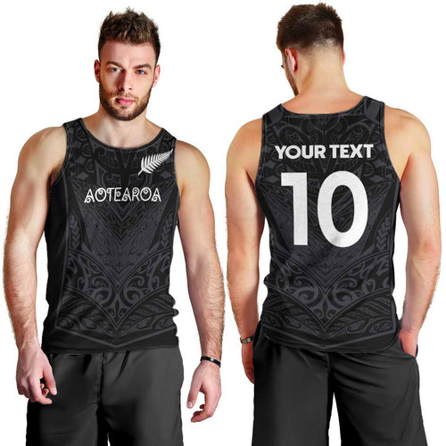 Custom Aotearoa Rugby Men Tank Top The Blacks-Sporty T90 Style - Aussie Hoodie