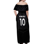 Custom Aotearoa Rugby Off Shoulder Maxi Dress The Blacks-Sporty T90 Style - Aussie Hoodie