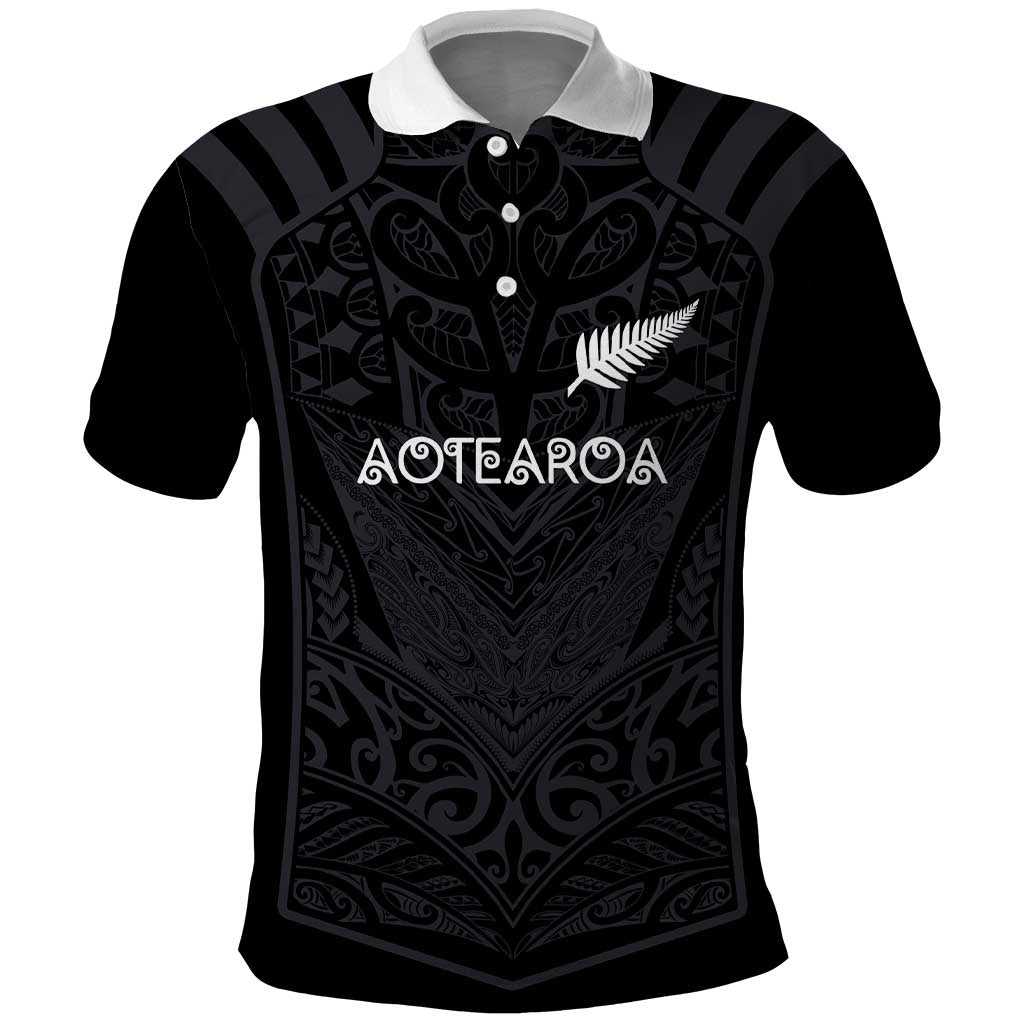 Custom Aotearoa Rugby Polo Shirt The Blacks-Sporty T90 Style - Aussie Hoodie
