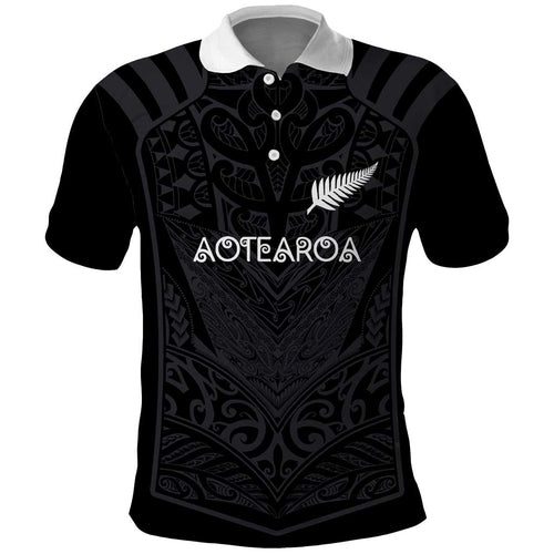 Custom Aotearoa Rugby Polo Shirt The Blacks-Sporty T90 Style - Aussie Hoodie