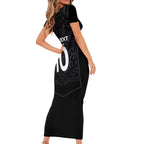 Custom Aotearoa Rugby Short Sleeve Bodycon Dress The Blacks-Sporty T90 Style - Aussie Hoodie
