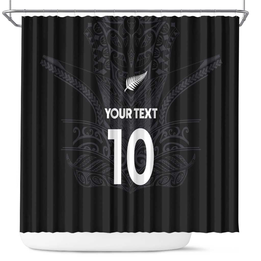 Custom Aotearoa Rugby Shower Curtain The Blacks-Sporty T90 Style - Aussie Hoodie