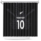 Custom Aotearoa Rugby Shower Curtain The Blacks-Sporty T90 Style - Aussie Hoodie