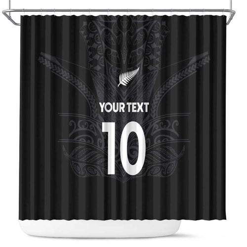 Custom Aotearoa Rugby Shower Curtain The Blacks-Sporty T90 Style - Aussie Hoodie
