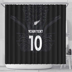 Custom Aotearoa Rugby Shower Curtain The Blacks-Sporty T90 Style - Aussie Hoodie