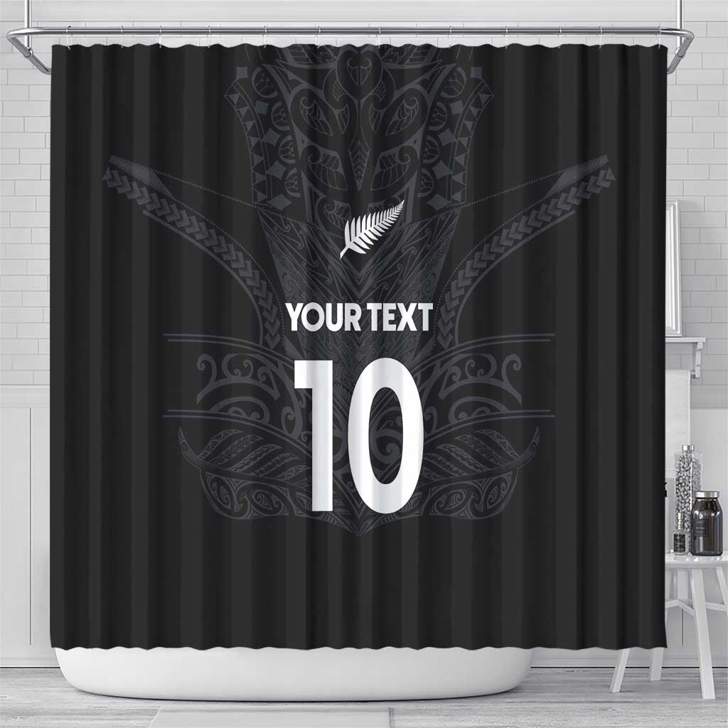 Custom Aotearoa Rugby Shower Curtain The Blacks-Sporty T90 Style - Aussie Hoodie
