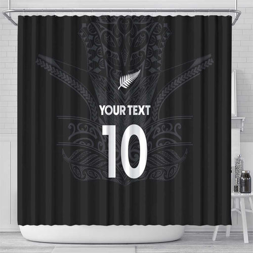 Custom Aotearoa Rugby Shower Curtain The Blacks-Sporty T90 Style - Aussie Hoodie