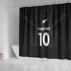 Custom Aotearoa Rugby Shower Curtain The Blacks-Sporty T90 Style - Aussie Hoodie