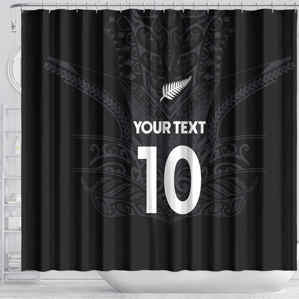 Custom Aotearoa Rugby Shower Curtain The Blacks-Sporty T90 Style - Aussie Hoodie