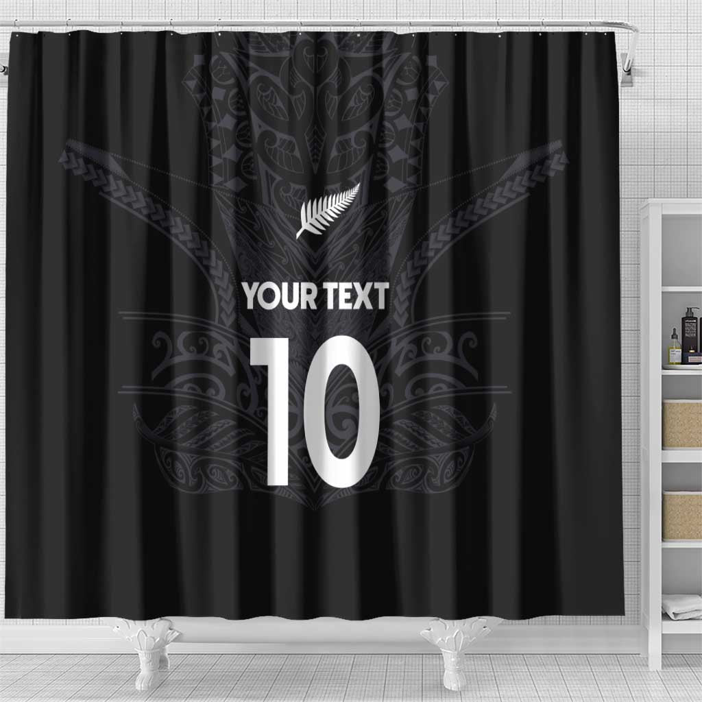 Custom Aotearoa Rugby Shower Curtain The Blacks-Sporty T90 Style - Aussie Hoodie
