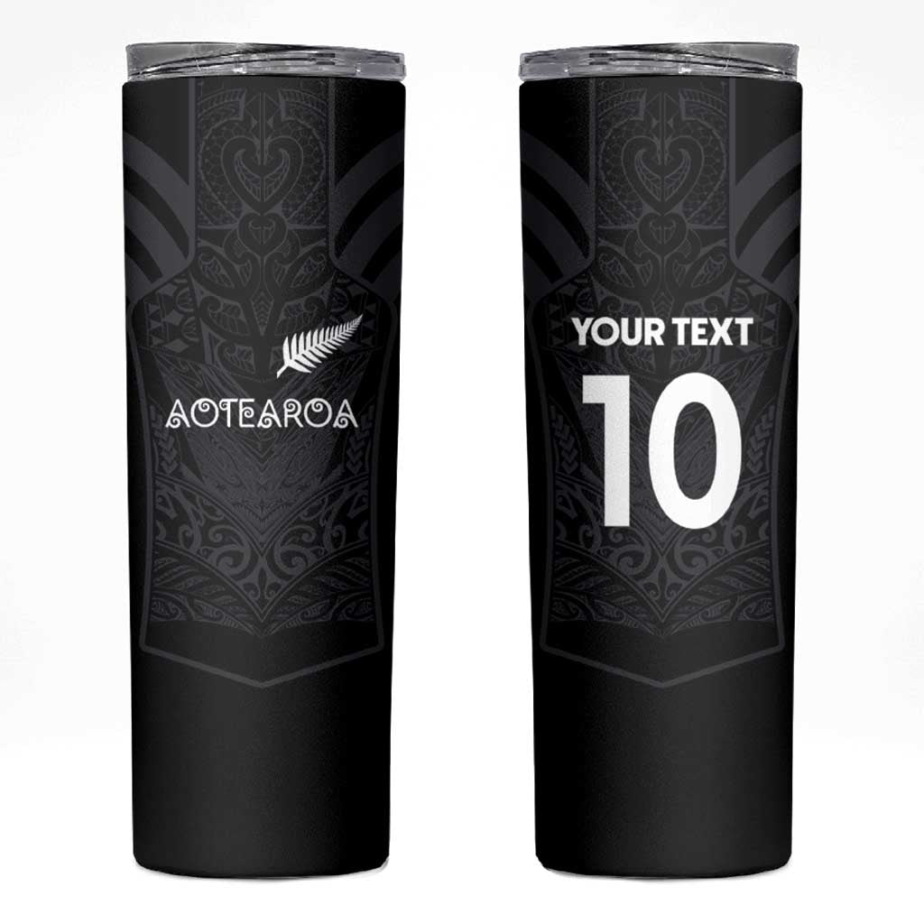 Custom Aotearoa Rugby Skinny Tumbler The Blacks-Sporty T90 Style - Aussie Hoodie