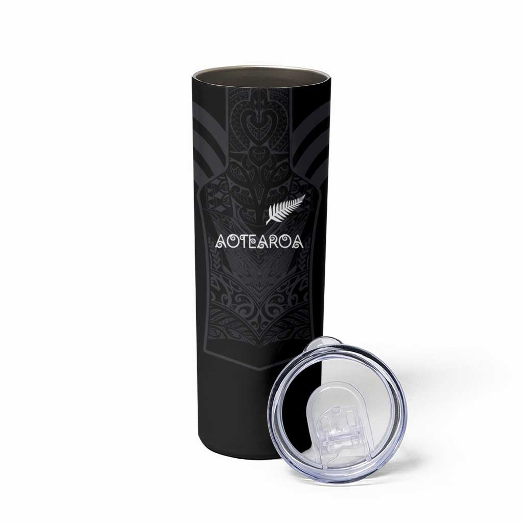 Custom Aotearoa Rugby Skinny Tumbler The Blacks-Sporty T90 Style - Aussie Hoodie