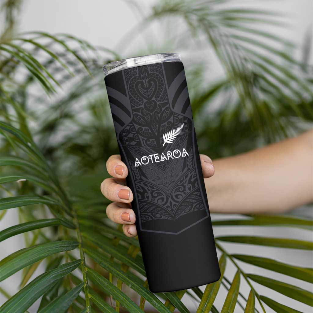 Custom Aotearoa Rugby Skinny Tumbler The Blacks-Sporty T90 Style - Aussie Hoodie