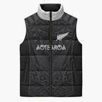 Custom Aotearoa Rugby Sleeveless Puffer Jacket The Blacks-Sporty T90 Style - Aussie Hoodie