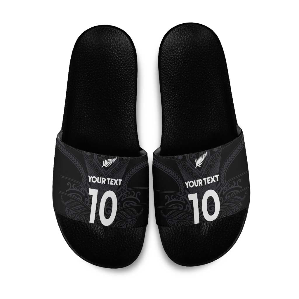 Custom Aotearoa Rugby Slide Sandals The Blacks-Sporty T90 Style - Aussie Hoodie