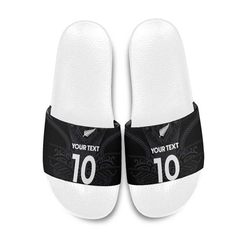 Custom Aotearoa Rugby Slide Sandals The Blacks-Sporty T90 Style - Aussie Hoodie