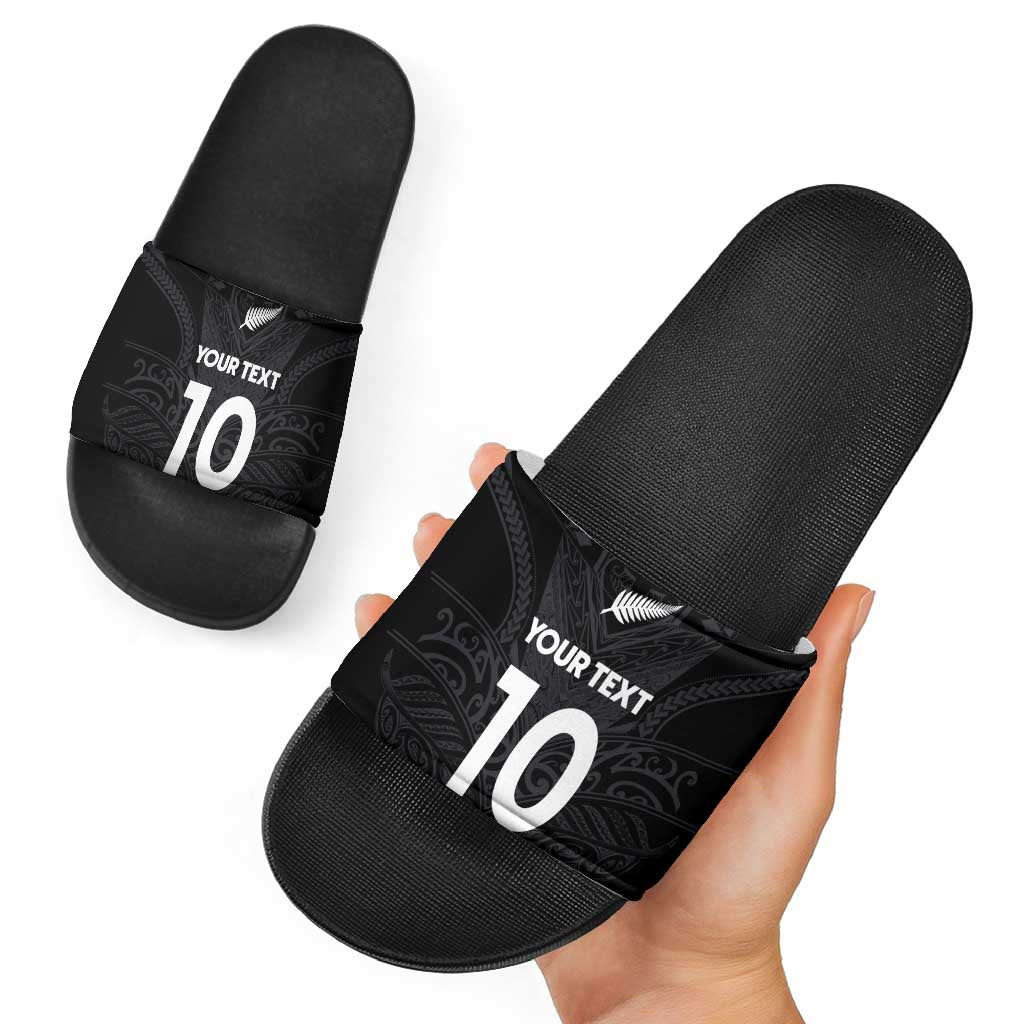 Custom Aotearoa Rugby Slide Sandals The Blacks-Sporty T90 Style - Aussie Hoodie