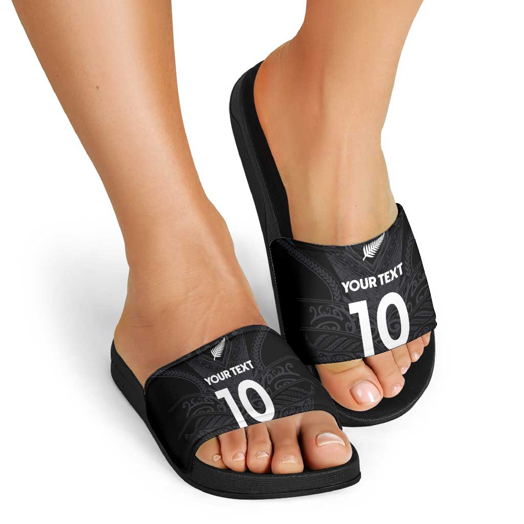 Custom Aotearoa Rugby Slide Sandals The Blacks-Sporty T90 Style - Aussie Hoodie