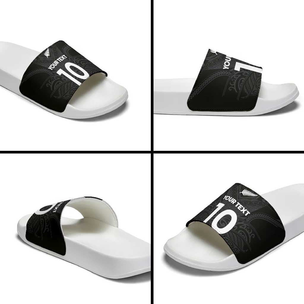 Custom Aotearoa Rugby Slide Sandals The Blacks-Sporty T90 Style - Aussie Hoodie