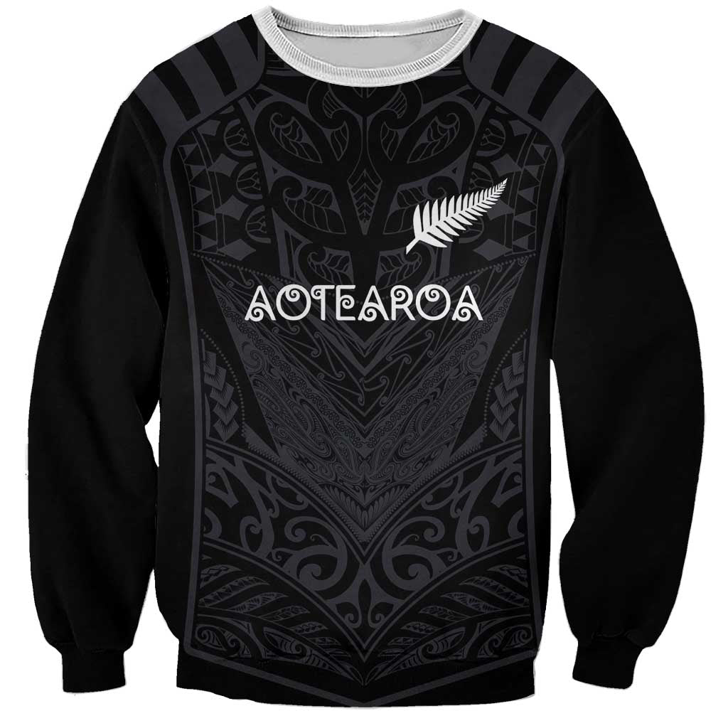 Custom Aotearoa Rugby Sweatshirt The Blacks-Sporty T90 Style - Aussie Hoodie