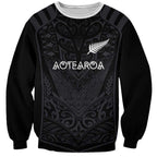 Custom Aotearoa Rugby Sweatshirt The Blacks-Sporty T90 Style - Aussie Hoodie
