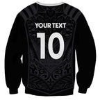 Custom Aotearoa Rugby Sweatshirt The Blacks-Sporty T90 Style - Aussie Hoodie