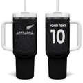 Custom Aotearoa Rugby Tumbler With Handle The Blacks-Sporty T90 Style - Aussie Hoodie