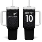 Custom Aotearoa Rugby Tumbler With Handle The Blacks-Sporty T90 Style - Aussie Hoodie