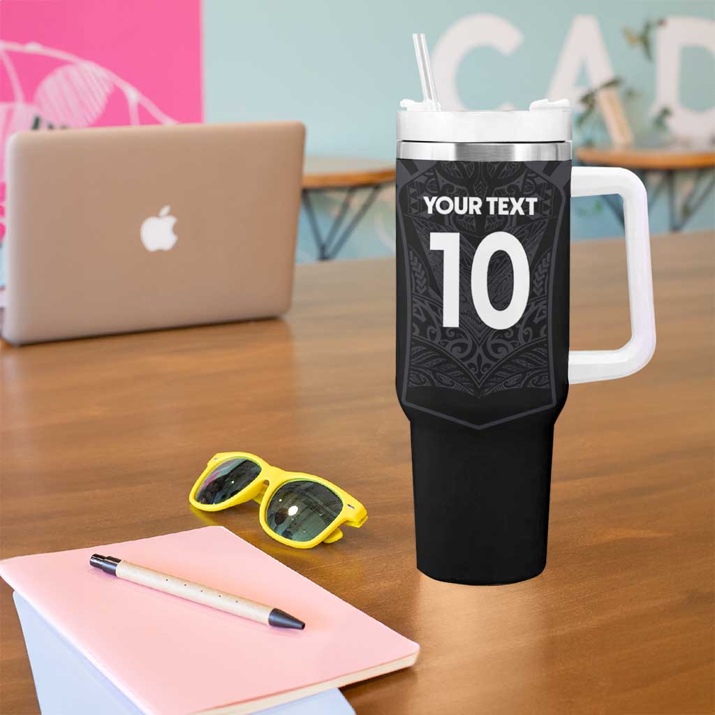 Custom Aotearoa Rugby Tumbler With Handle The Blacks-Sporty T90 Style - Aussie Hoodie
