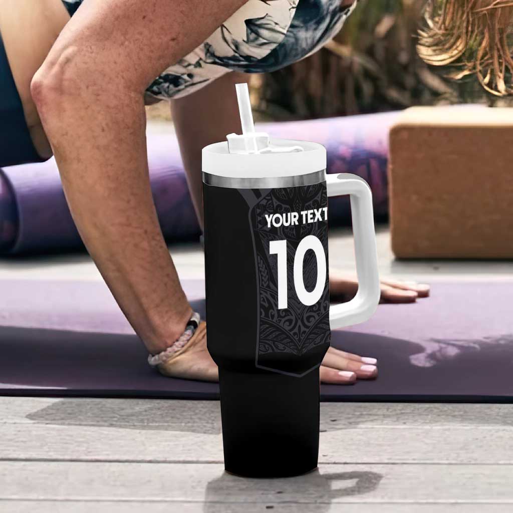 Custom Aotearoa Rugby Tumbler With Handle The Blacks-Sporty T90 Style - Aussie Hoodie