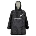 Custom Aotearoa Rugby Wearable Blanket Hoodie The Blacks-Sporty T90 Style - Aussie Hoodie