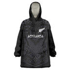 Custom Aotearoa Rugby Wearable Blanket Hoodie The Blacks-Sporty T90 Style - Aussie Hoodie