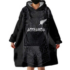 Custom Aotearoa Rugby Wearable Blanket Hoodie The Blacks-Sporty T90 Style - Aussie Hoodie