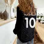 Custom Aotearoa Rugby Women Casual Shirt The Blacks-Sporty T90 Style - Aussie Hoodie