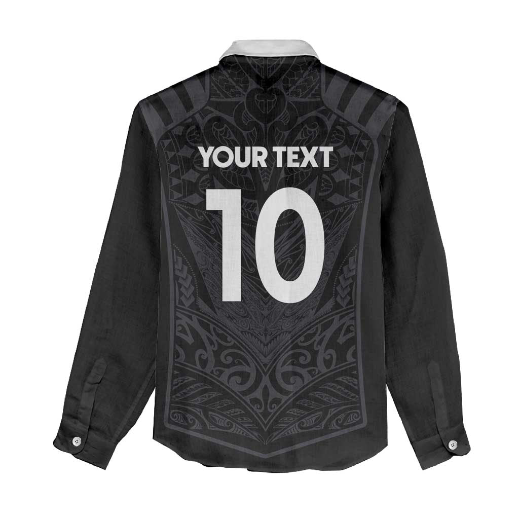 Custom Aotearoa Rugby Women Casual Shirt The Blacks-Sporty T90 Style - Aussie Hoodie