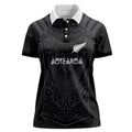 Custom Aotearoa Rugby Women Polo Shirt The Blacks-Sporty T90 Style - Aussie Hoodie