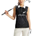 Custom Aotearoa Rugby Women Sleeveless Polo Shirt The Blacks-Sporty T90 Style - Aussie Hoodie
