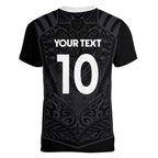 Custom Aotearoa Rugby Women V-Neck T-Shirt The Blacks-Sporty T90 Style - Aussie Hoodie