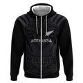Custom Aotearoa Rugby Zip Hoodie The Blacks-Sporty T90 Style - Aussie Hoodie