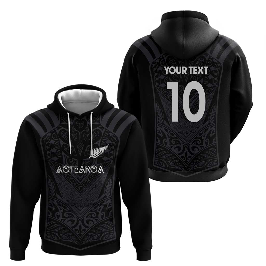 Custom Aotearoa Rugby Zip Hoodie The Blacks-Sporty T90 Style - Aussie Hoodie