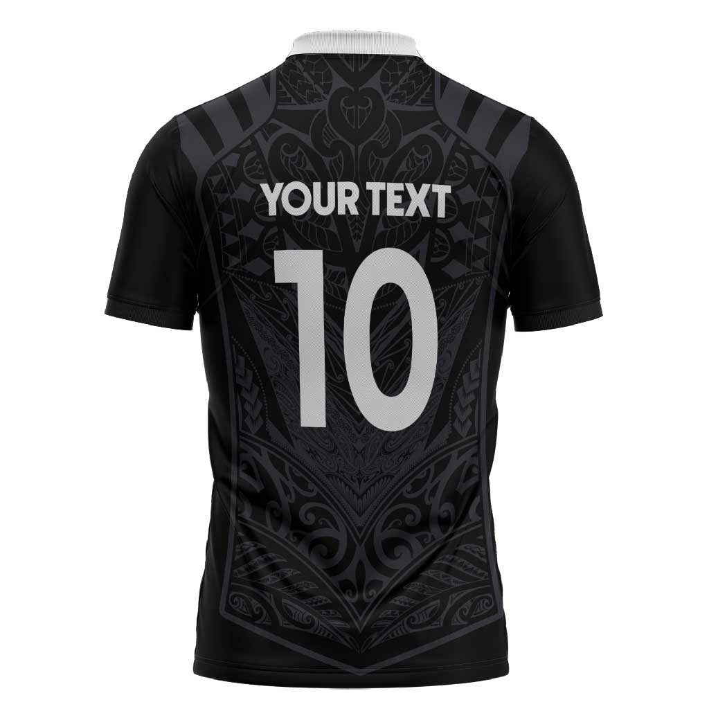 Custom Aotearoa Rugby Zipper Polo Shirt The Blacks-Sporty T90 Style - Aussie Hoodie