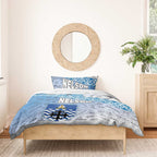 New Zealand Nelson Bedding Set Nelson's Flag and Seal - Maori Art Tattoo